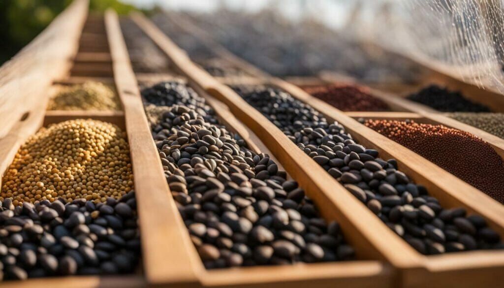 properly cleaning and drying seeds helps maintain viability for storage